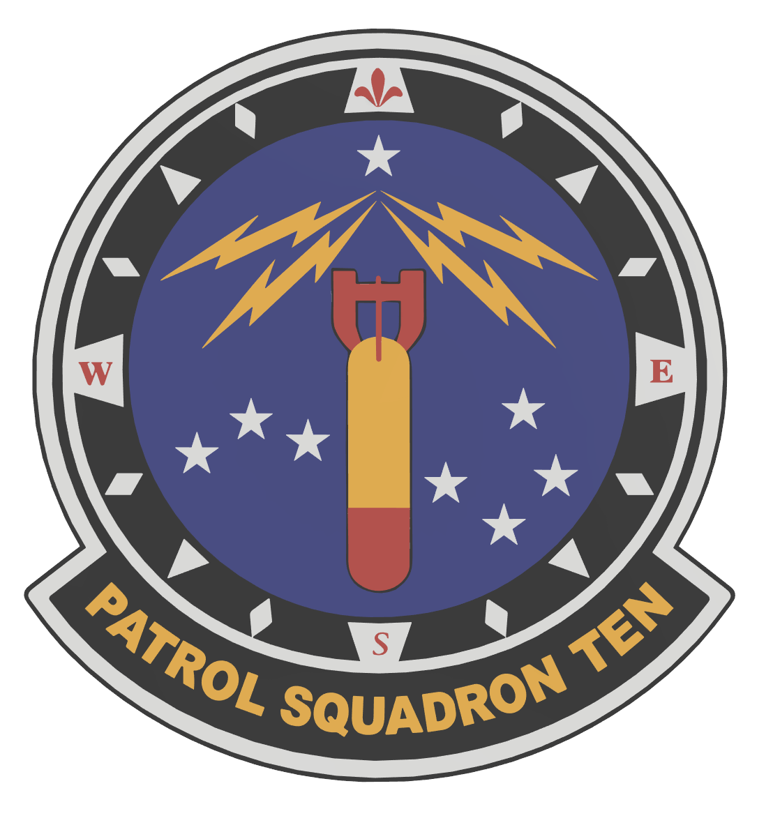 VP-10 “Red Lancers” – 3D Printed Wall Plaque