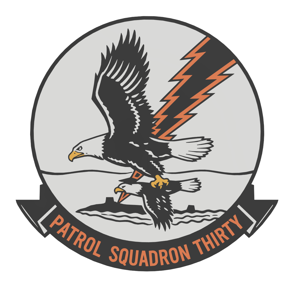 VP-30 “Patrol Squadron Thirty” – 3D Printed Wall Plaque