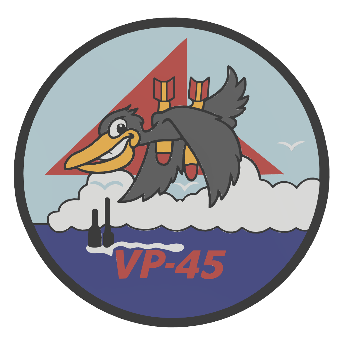 VP-45 “Pelicans” – 3D Printed Wall Plaque