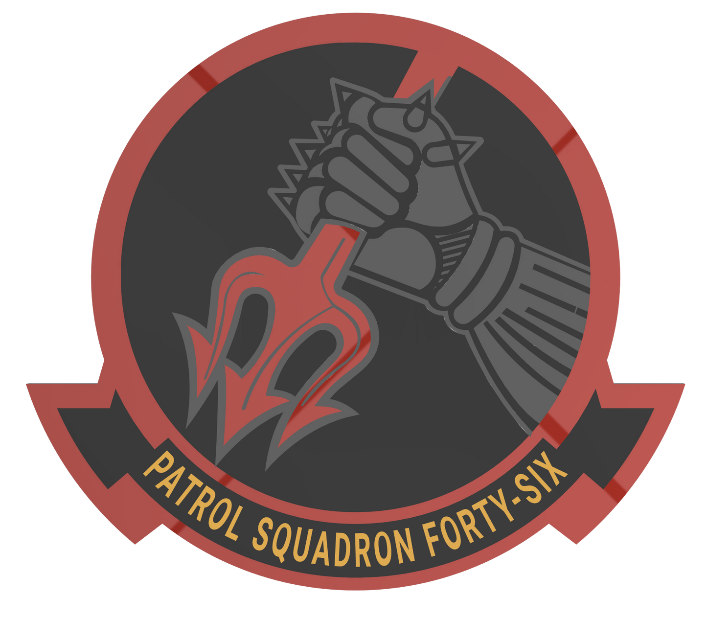 VP-46 “Grey Knights” – 3D Printed Wall Plaque