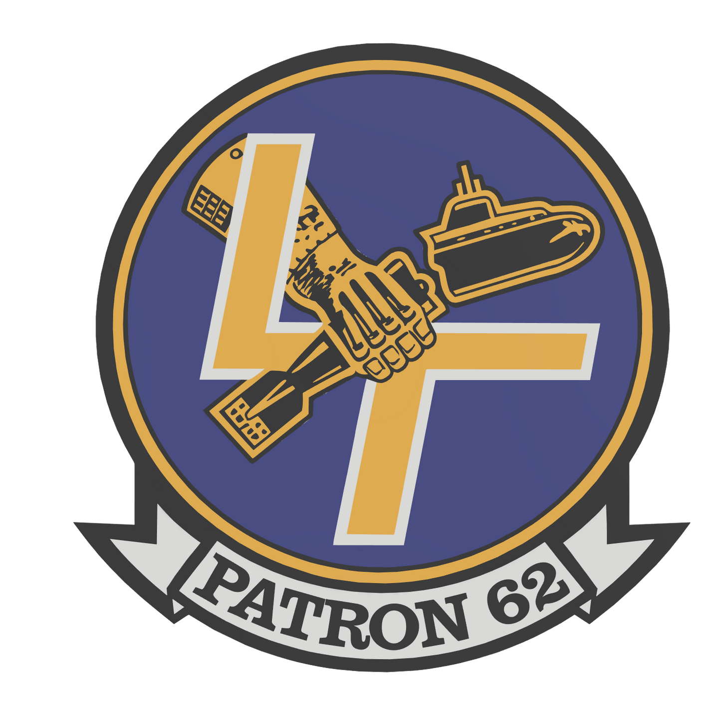 VP-62 Patrol Squadron Emblem – 3D Printed Wall Plaque
