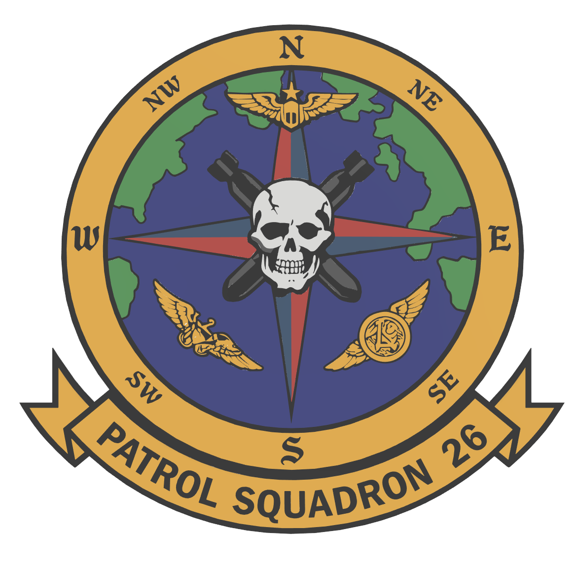 VP-26 “Tridents” – 3D Printed Wall Plaque