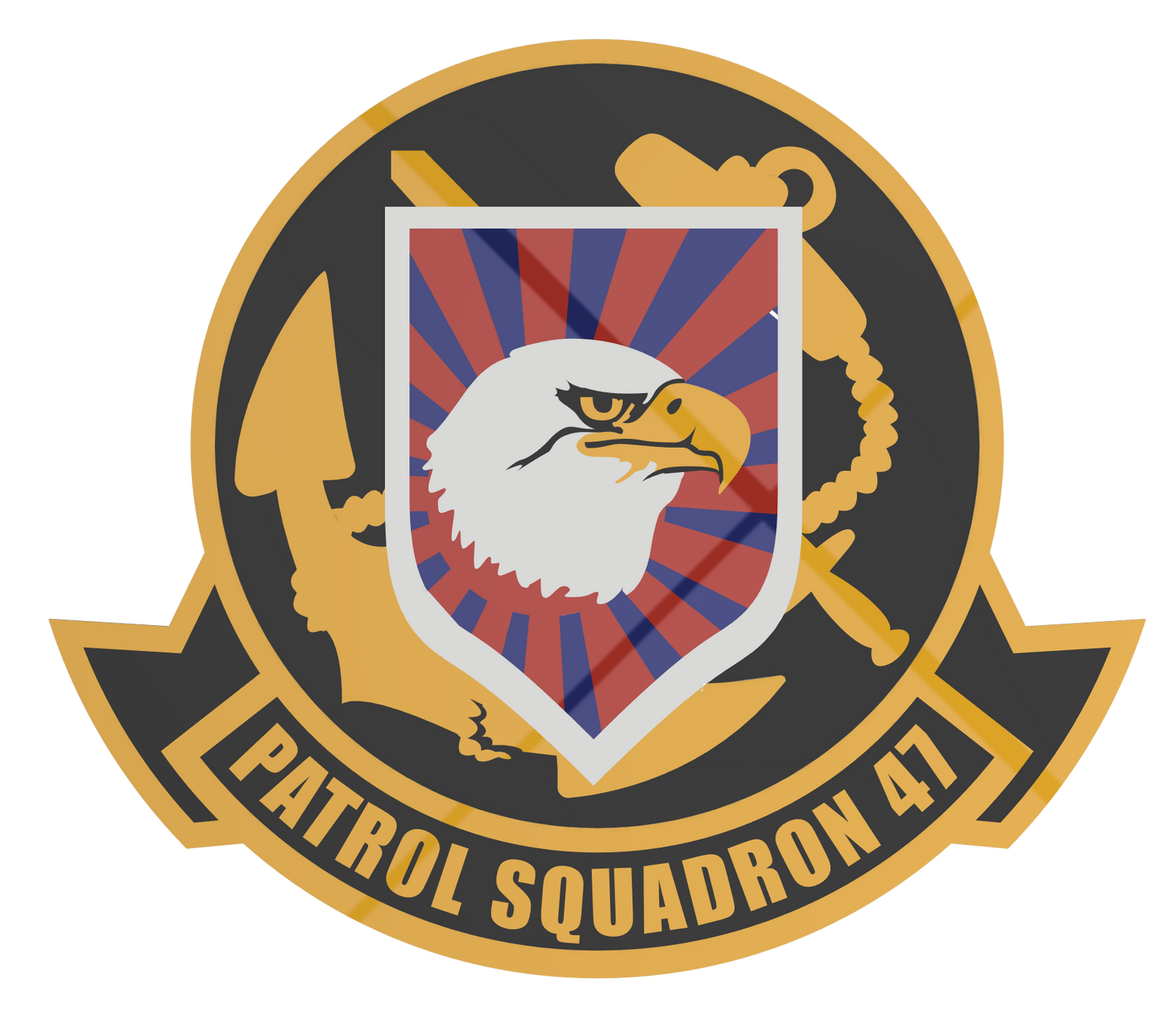 VP-47 “Golden Swordsmen” – 3D Printed Wall Plaque