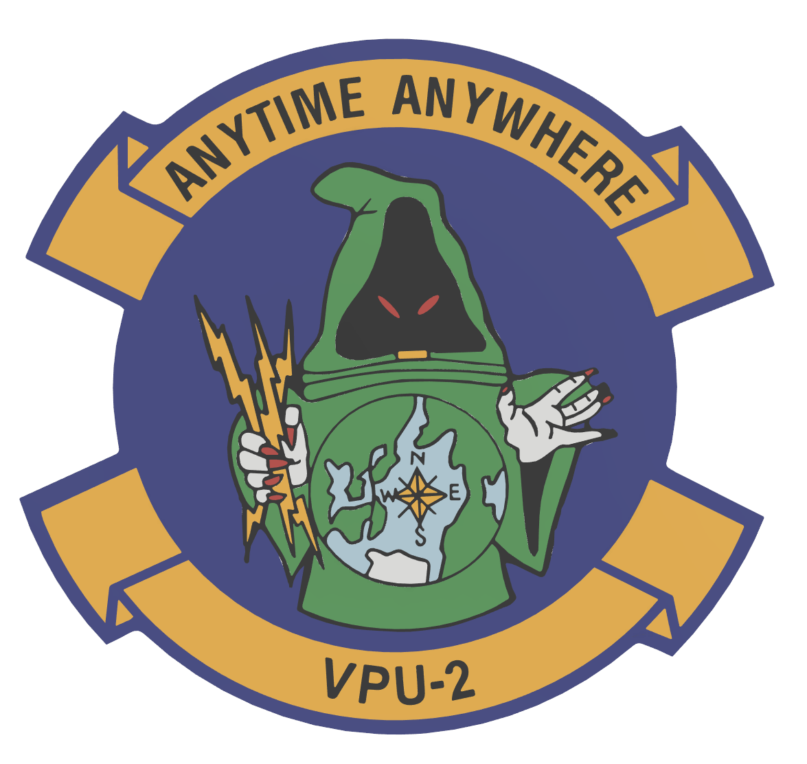 VPU-2 “Anytime Anywhere” Emblem – 3D Printed Wall Plaque